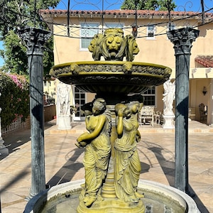 Large Bronze Neo Classical Garden Water Four Seasons Sculpture Statue Fountain