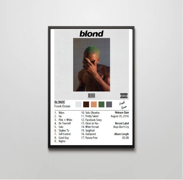 Frank Ocean Blonde Album Cover 7 Layer Stencil Set