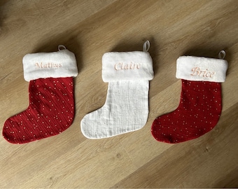 Chaussette/Botte personnalisée de Noël - Décoration de Noël