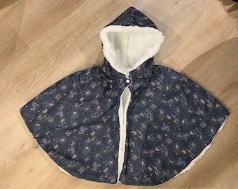 Cape/poncho/manteau pour bébé/enfant - Harry Potter/ Cape d’invisibilité - Fausse fourrure de mouton