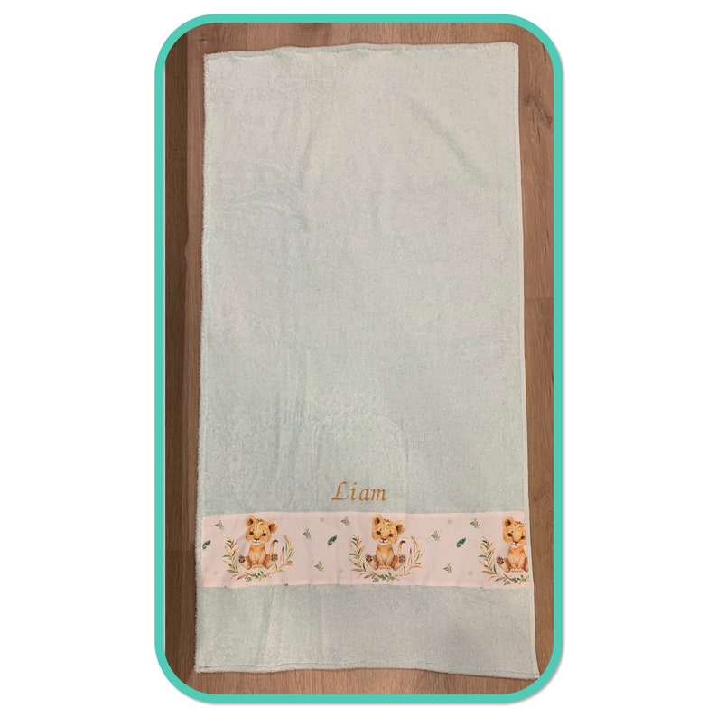 Aanpasbare 100% handgemaakte badhanddoek voor baby's, kinderen afbeelding 3