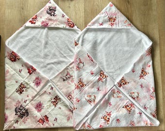 Baby bath cape - Bath towel - Baby shower gift