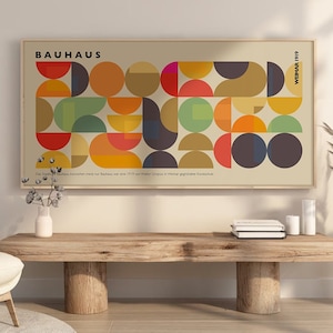 Impressão Bauhaus, pôster de exposição Bauhaus, design Bauhaus, arte de parede Bauhaus, arte de parede de exposição, pôster Bauhaus, arte de parede extragrande Y2
