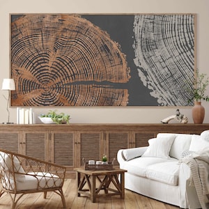 Beige Tree Ring Poster Prints, Large Nordic Prints Tree Stump Prints Tree Ring Art Abstract Art Print, Modern Neutral Abstract Wall Art -D04