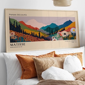 Matisse Floral Mountain Poster: Modern Exhibition Wall Art, Colorful Landscape Print