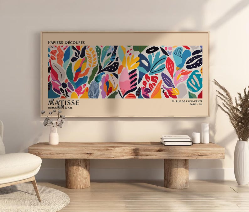 Henri Matisse Print: Colorful Cutouts, Modern Gallery Wall Art image 1