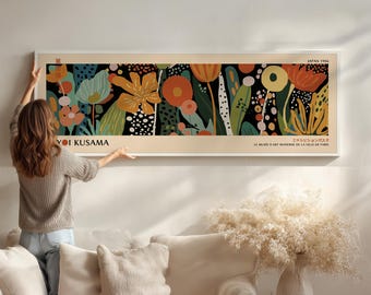 Modern Japanese Botanical Poster – Abstract Contemporary Wall Print