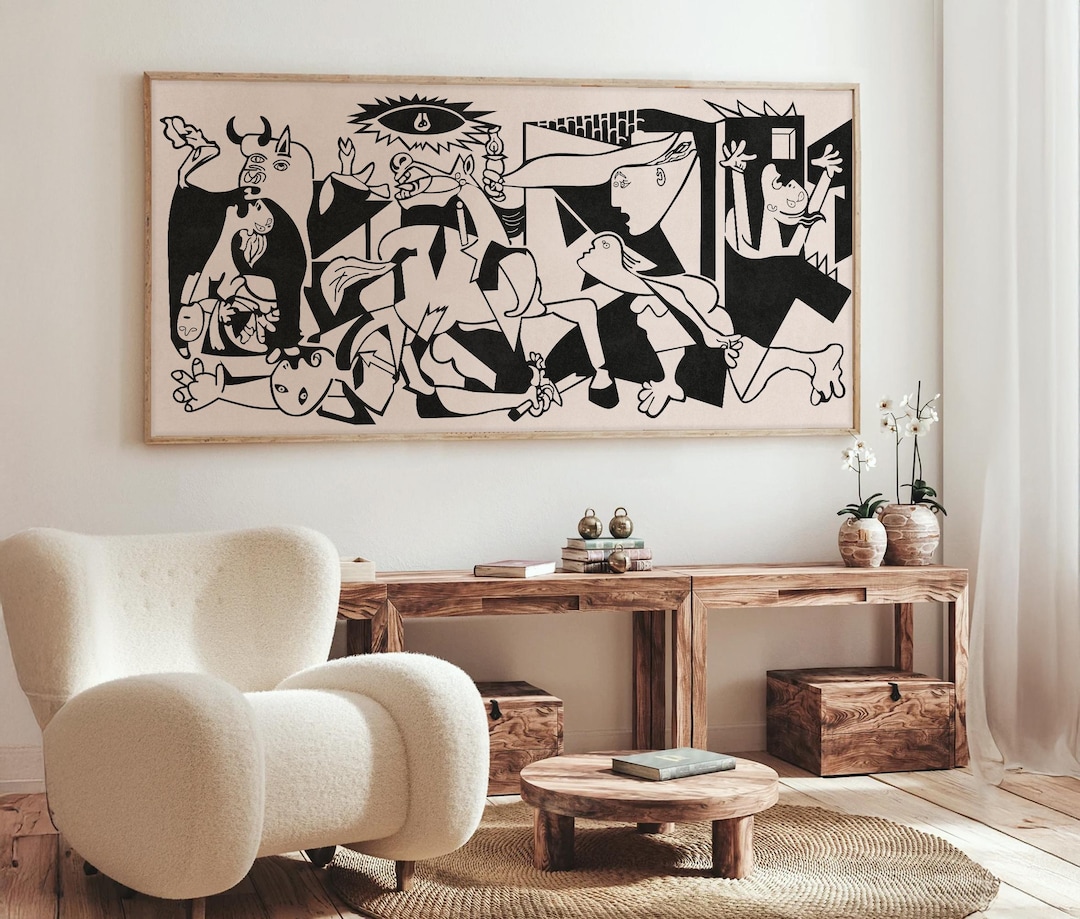 完売品・定価69300円henderscheme・meadow guernica Guernica by Picasso: Mid-century Modern Art Print - Etsy