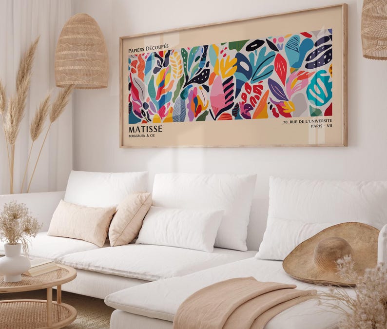 Henri Matisse Print: Colorful Cutouts, Modern Gallery Wall Art image 5