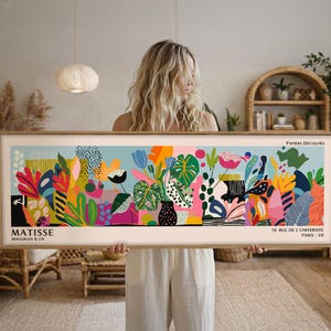 Henri Matisse-affisch - Färgglad väggkonst som Matisse-tryck, modern horisontell museumsdekor bild 8
