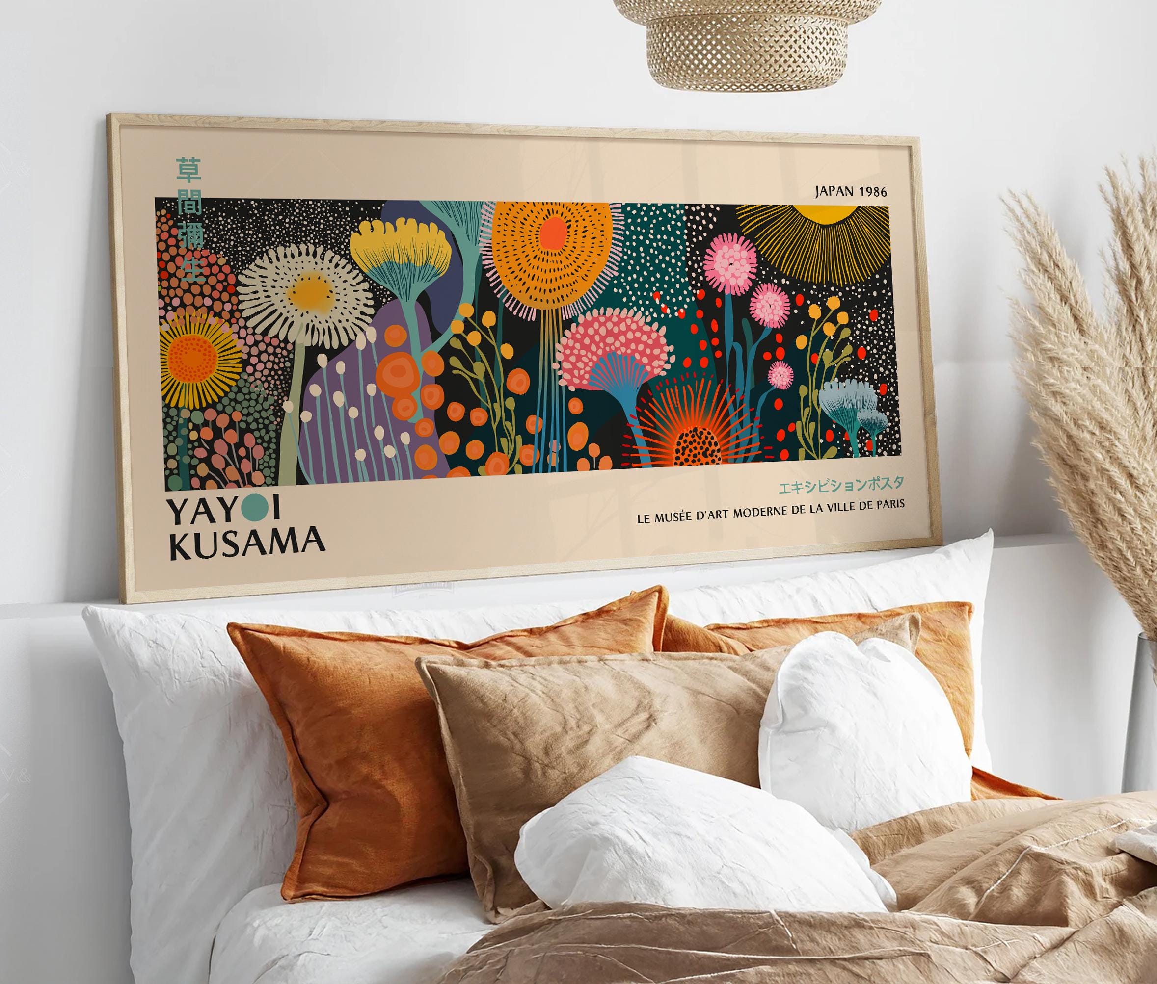 Panoramic Japandi Landscape Poster: Minimalist Zen Wall Art