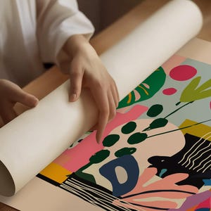 Henri Matisse-affisch - Färgglad väggkonst som Matisse-tryck, modern horisontell museumsdekor bild 11