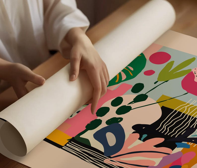Henri Matisse-affisch - Färgglad väggkonst som Matisse-tryck, modern horisontell museumsdekor bild 11