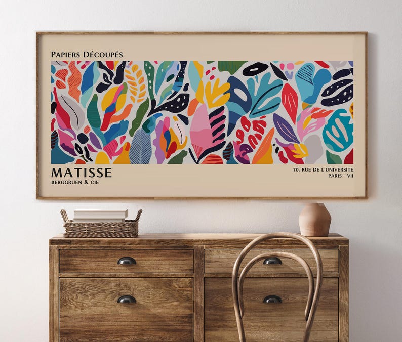 Henri Matisse Print: Colorful Cutouts, Modern Gallery Wall Art image 2