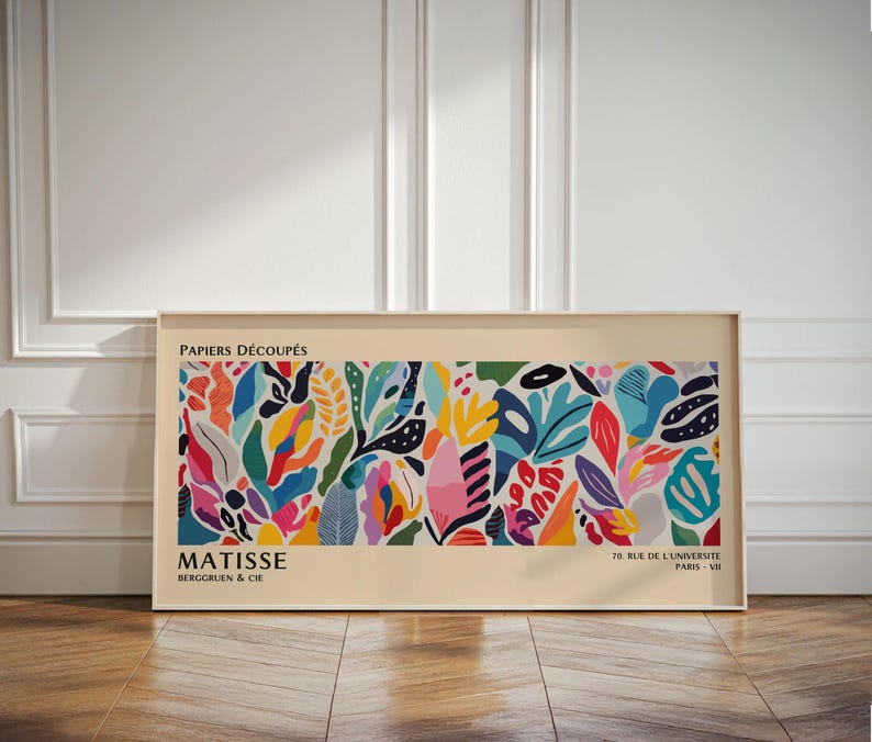 Henri Matisse Print: Colorful Cutouts, Modern Gallery Wall Art image 6