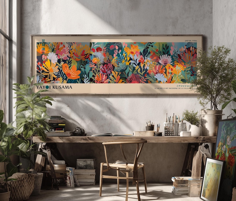 Large Horizontal Japanese Art Print for Living Room
