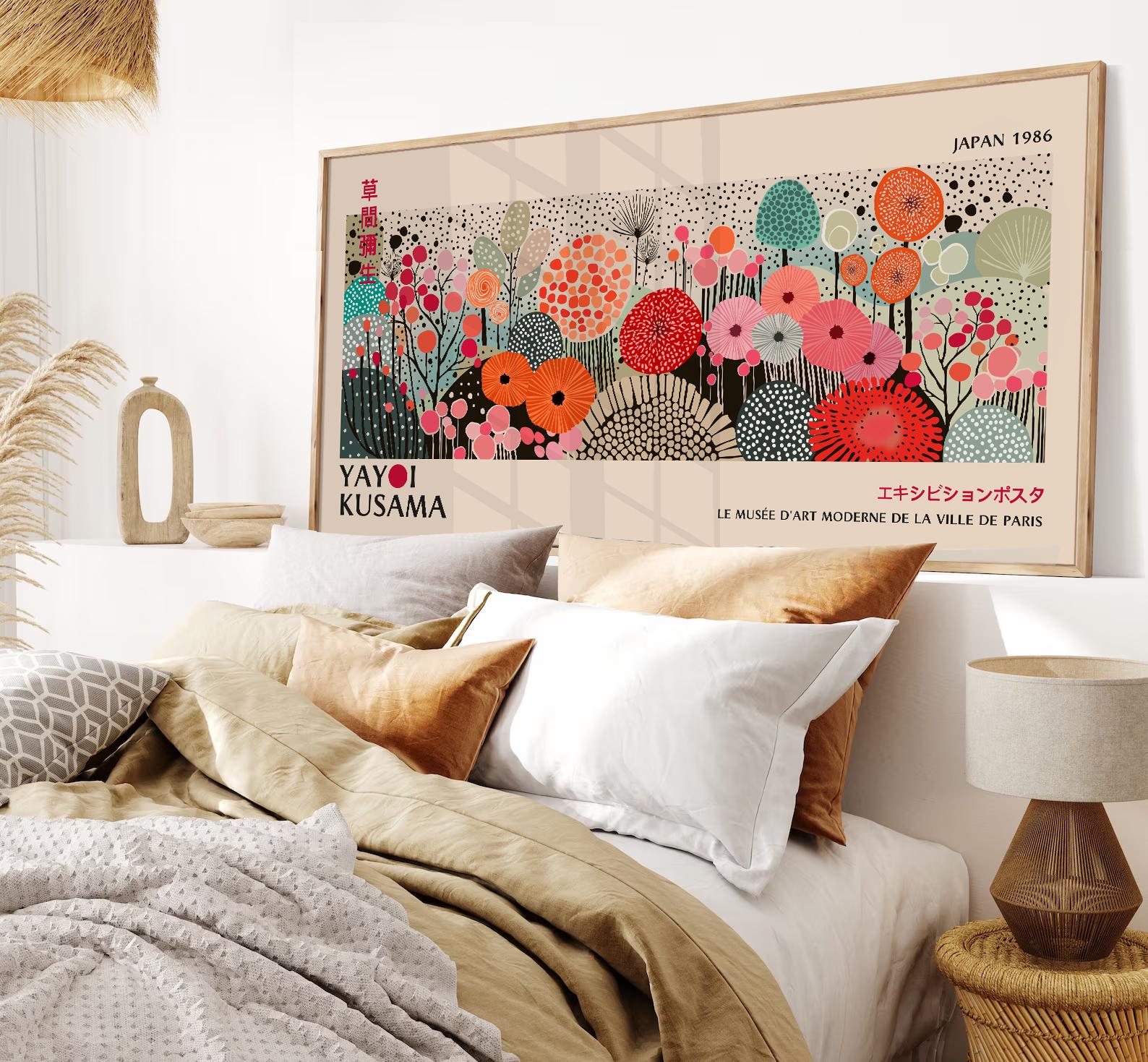Panoramic Geometric Modern Wall Art,large Abstract Mid
