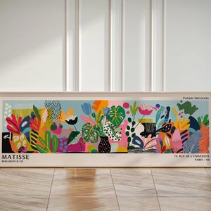 Henri Matisse-affisch - Färgglad väggkonst som Matisse-tryck, modern horisontell museumsdekor bild 9
