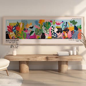 Henri Matisse-affisch - Färgglad väggkonst som Matisse-tryck, modern horisontell museumsdekor bild 6