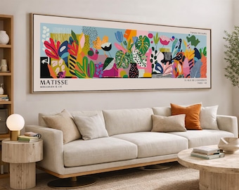 Henri Matisse-affisch - Färgglad väggkonst som Matisse-tryck, modern horisontell museumsdekor