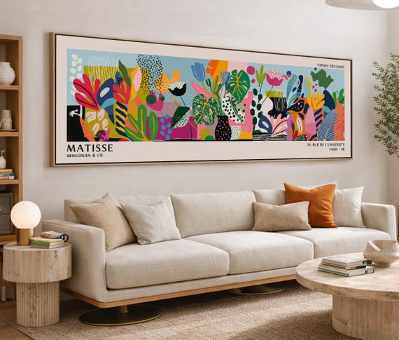 Henri Matisse Poster - Colorful Wall Art as Matisse Print, Modern Museum Horizontal Decor