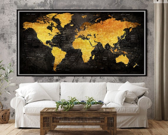Kras Wereldkaart - ScratchMap Deluxe Groot 82 5 x 59 4 cm Speelgoed