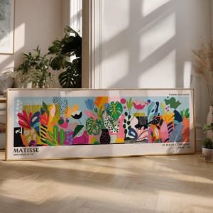Henri Matisse-affisch - Färgglad väggkonst som Matisse-tryck, modern horisontell museumsdekor bild 3