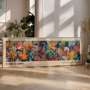 Colorful Abstract Poster in Wabi Sabi Style