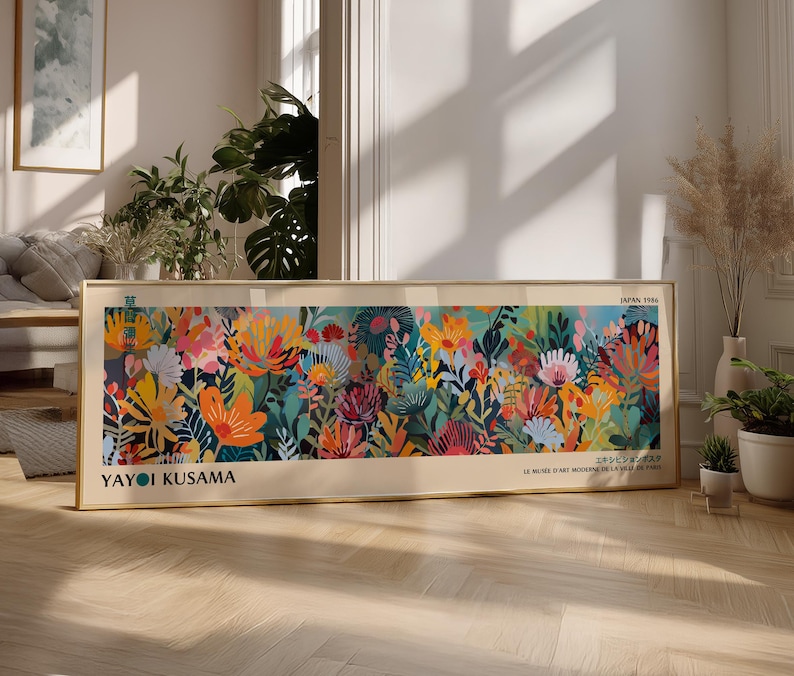 Colorful Abstract Poster in Wabi Sabi Style