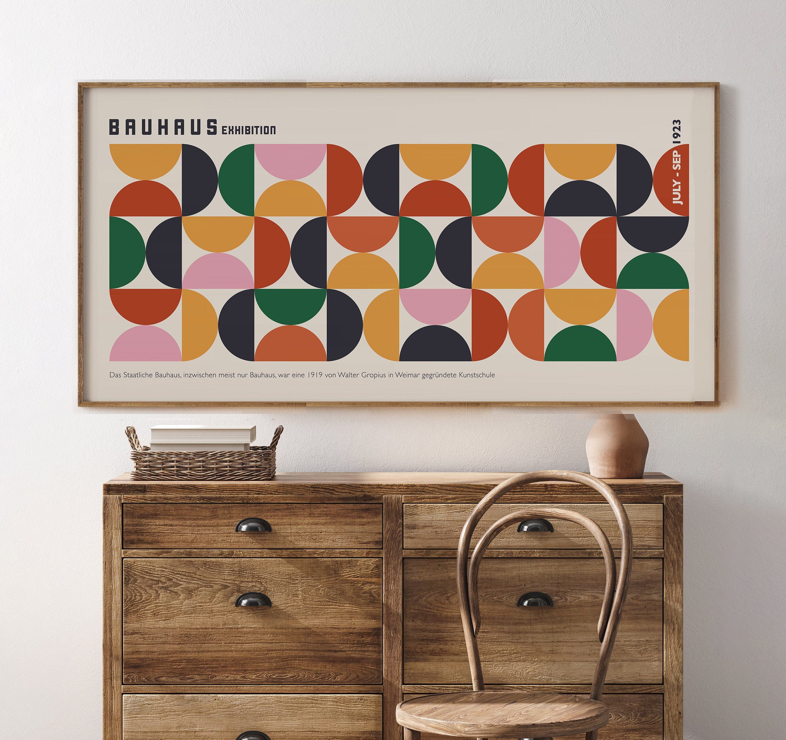 当店在庫してます！ Bauhaus Exhibition Century Mid Minimalist 1923, Poster アート・デザイン・音楽