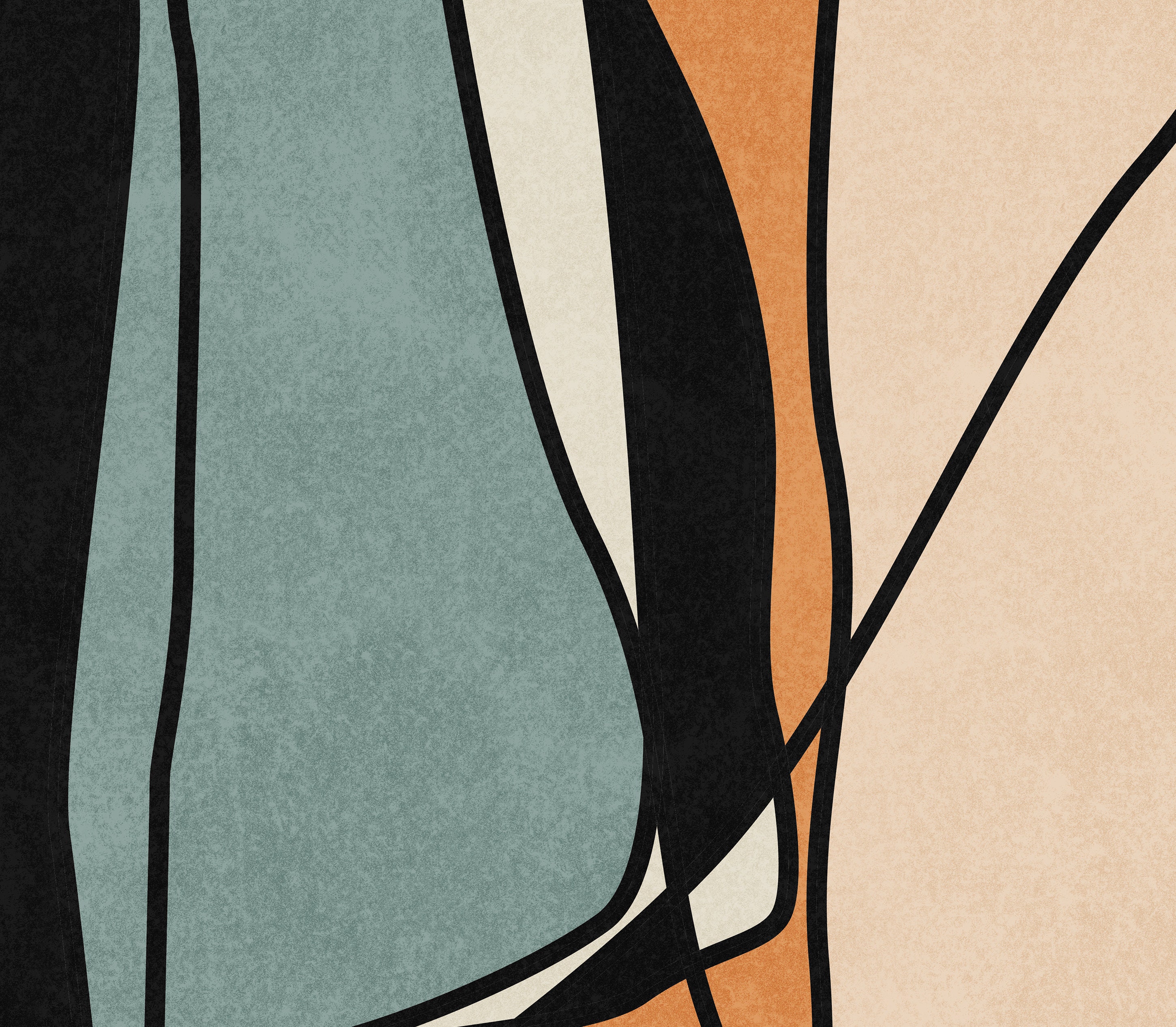 Large Line Art Modern Art Poster Print Abstract Wall Art Boho Etsy