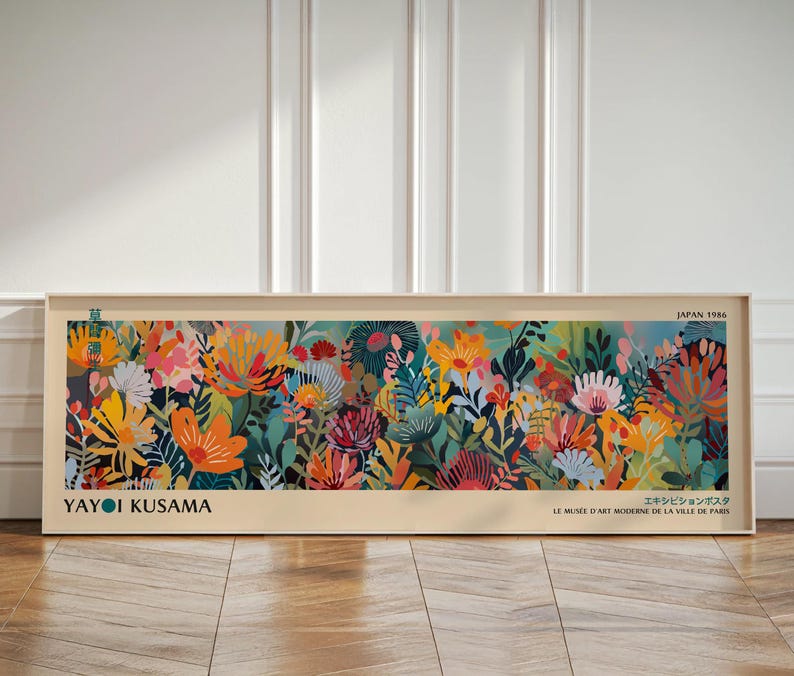 Panoramic Japanese Wall Art for Japandi Interiors