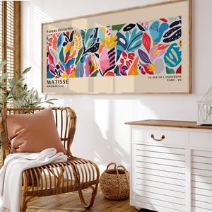 Henri Matisse Print: Colorful Cutouts, Modern Gallery Wall Art image 8