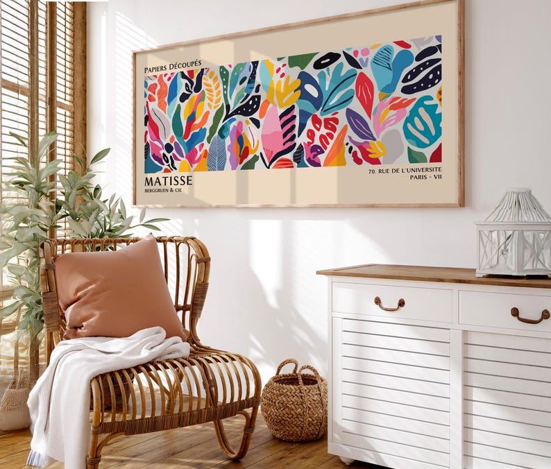 Henri Matisse Print: Colorful Cutouts, Modern Gallery Wall Art image 8