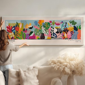 Henri Matisse-affisch - Färgglad väggkonst som Matisse-tryck, modern horisontell museumsdekor bild 2