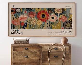 Yayoi Kusama Poster - Artful Japandi Wall Art as Yayoi