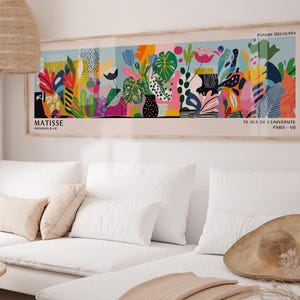Henri Matisse-affisch - Färgglad väggkonst som Matisse-tryck, modern horisontell museumsdekor bild 7