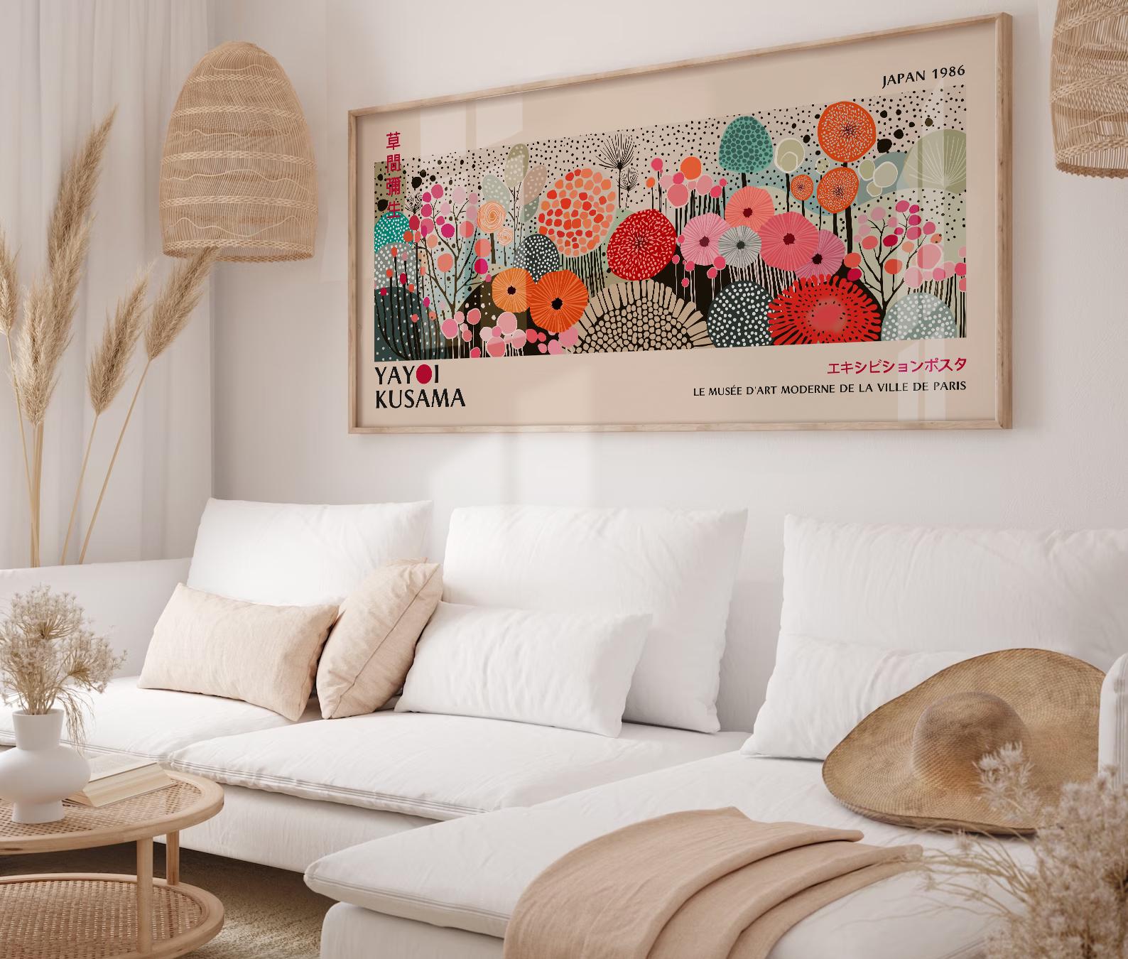Panoramic Geometric Modern Wall Art,large Abstract Mid