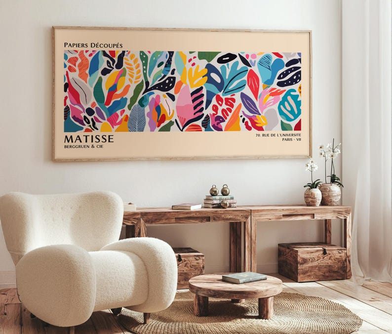 Henri Matisse Print: Colorful Cutouts, Modern Gallery Wall Art image 4