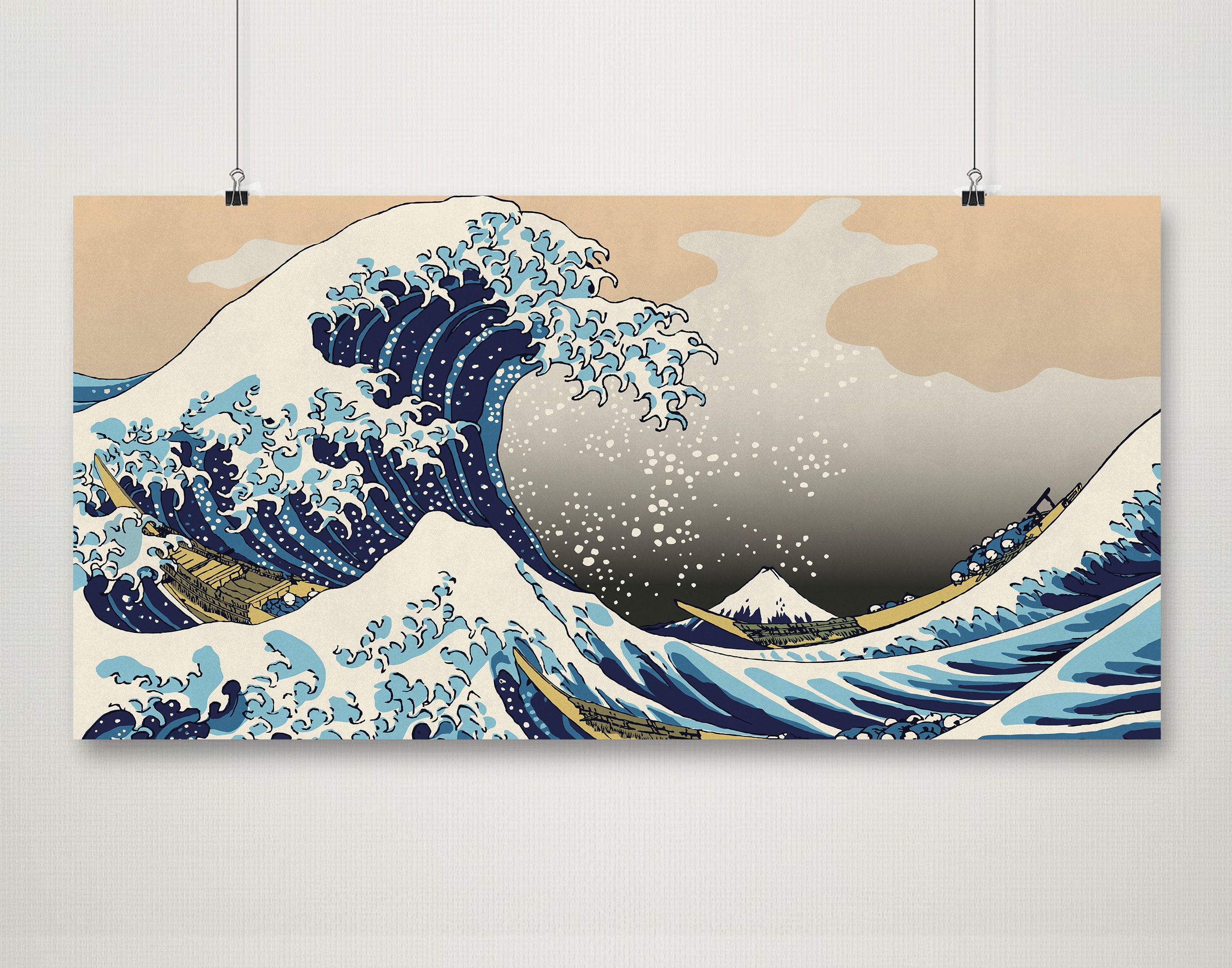 The Great Wave off Kanagawa - Legend of Zelda Windwaker Wall