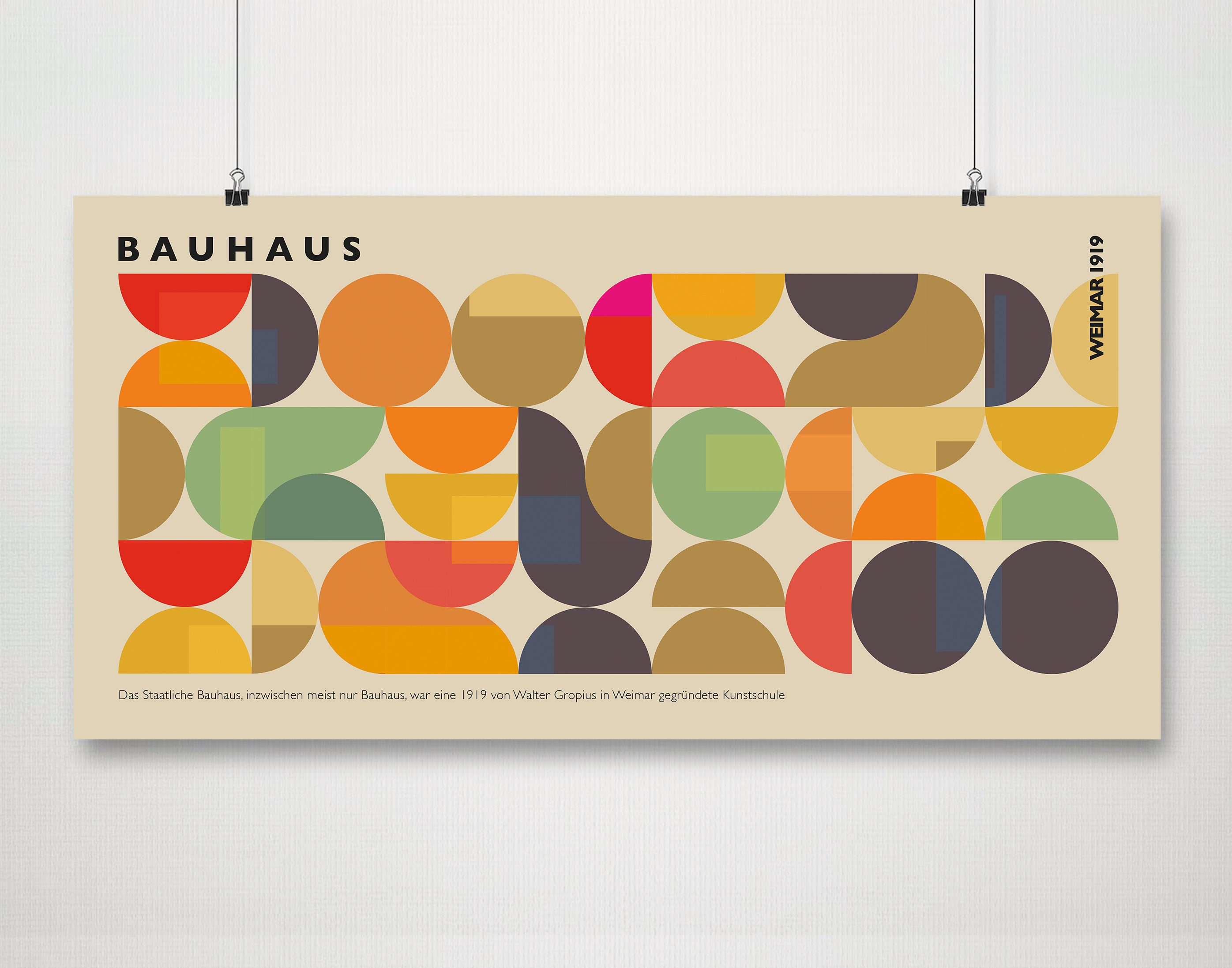 Bauhaus Print, Bauhaus Exhibition Poster, Bauhaus Design