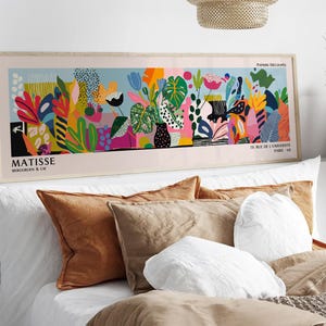 Henri Matisse-affisch - Färgglad väggkonst som Matisse-tryck, modern horisontell museumsdekor bild 5