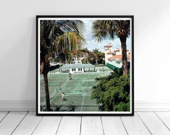 Slim Aarons Everglades Tennis Club Print, Old Money Poster, Vintage Photography Print, Luxury Wall Art, High Society Print, Digital Download