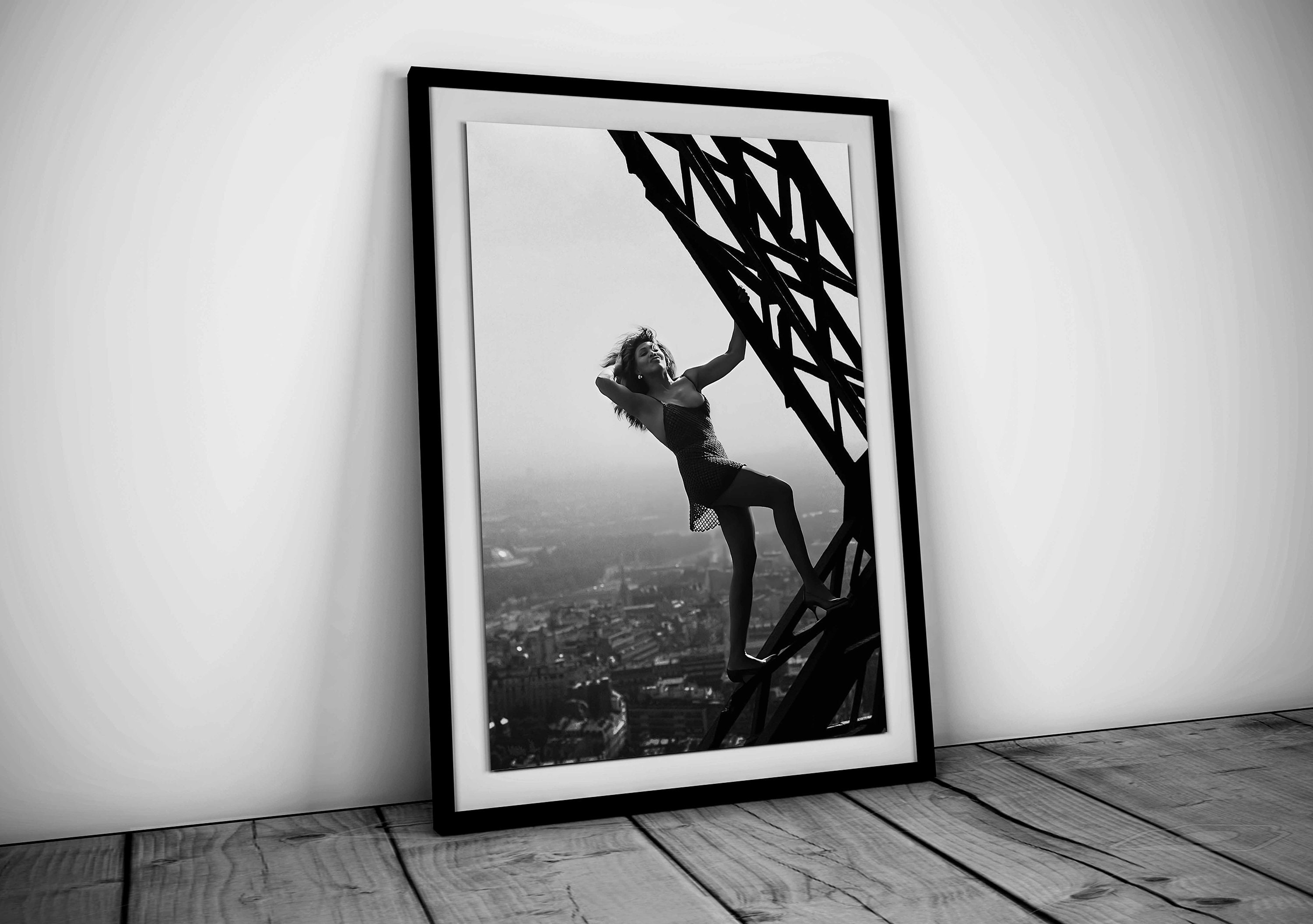 Tina Turner Eiffel Tower Print Black and White Wall Art Tina Etsy