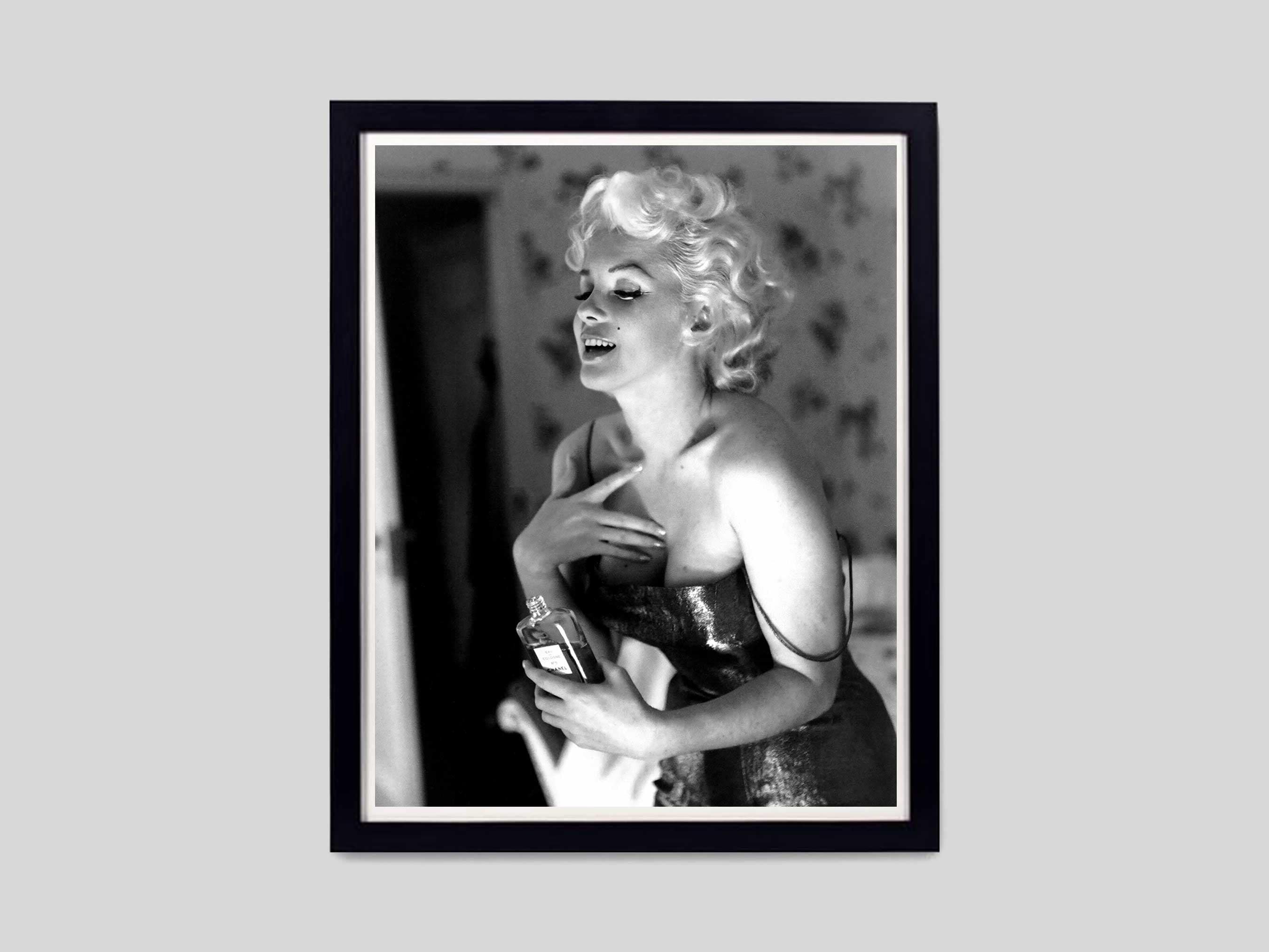 Marilyn Monroe Perfume Poster, Black and White Vintage Fashion Wall Art ...
