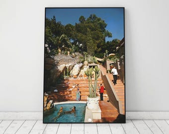 Slim Aarons Hotel Punta Tragara Print, Old Money Poster, Vintage Photography Print, Digital Download