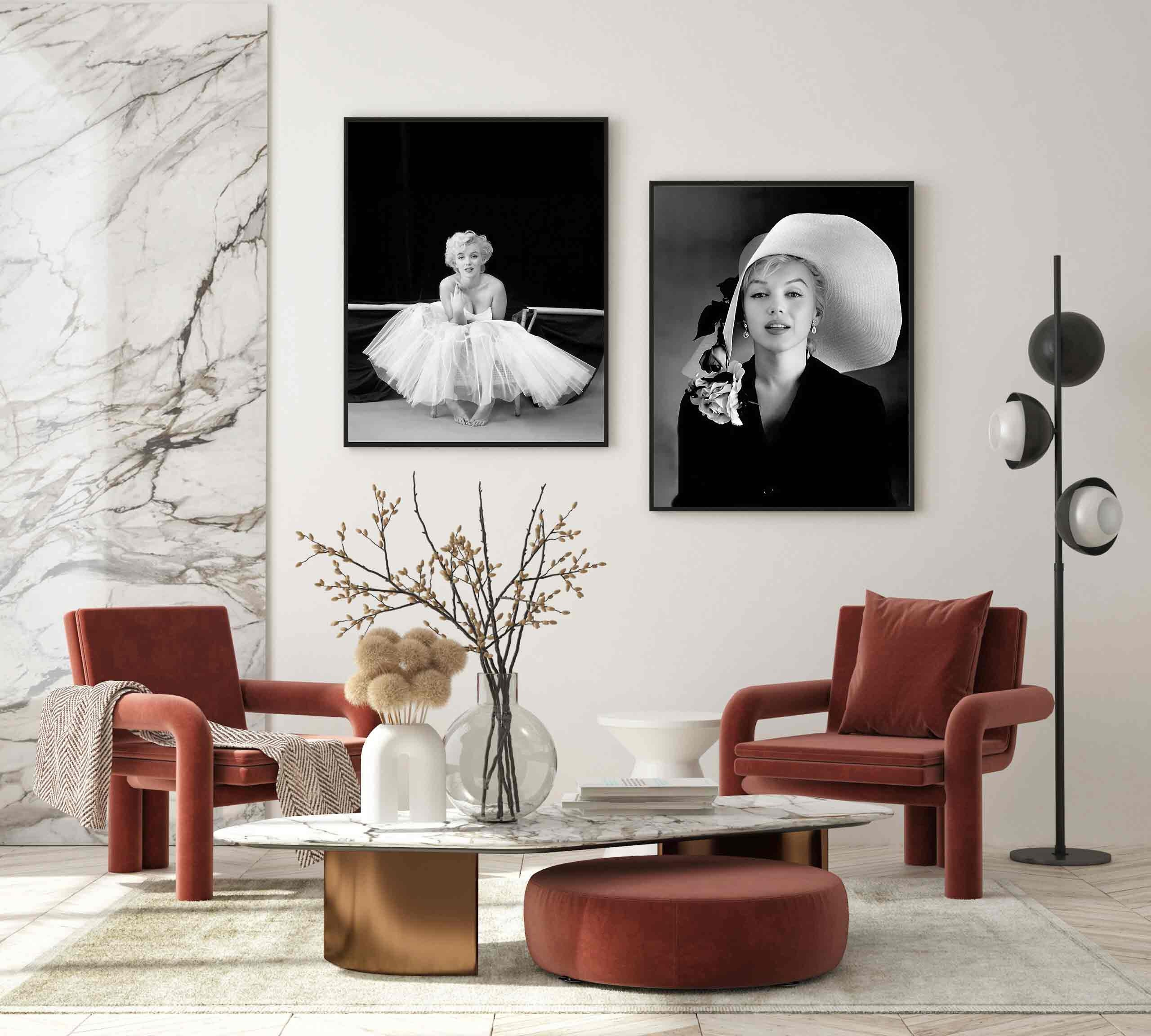 Poster Marilyn Monroe Ballerina 60x80 Cm - Impression Sur Toile, Licence Officielle Pyramid International