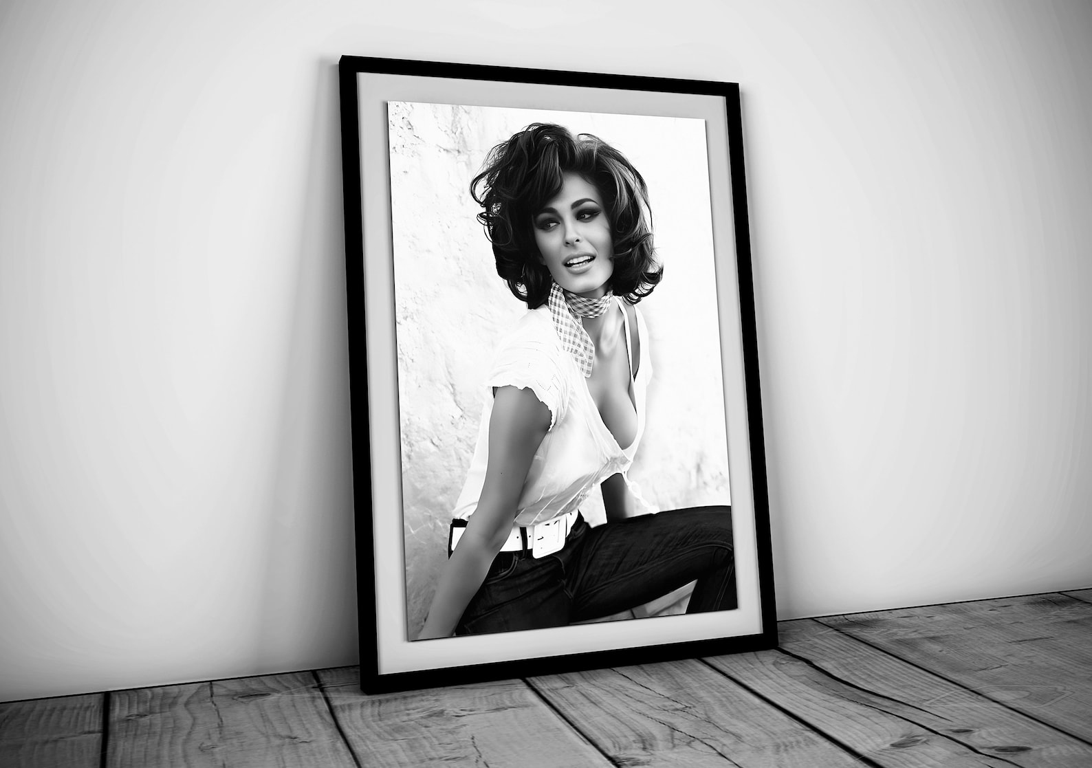 Sophia Loren Poster Black and White Vintage Photography Etsy