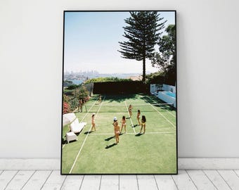 Tennis Court Print, Old Money Aesthetic Poster, Trendy Wall Art, High Society Print, Hypebeast Wall Art, Y2k Room Decor, Digital Download