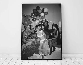 Slim Aarons Party in Acapulco Print, Hypebeast Wall Art, Black and White, Vintage Photography Prints, High Society Print, Digital Download